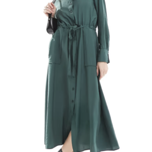 Nobody's Child Mia midi dress in dark green